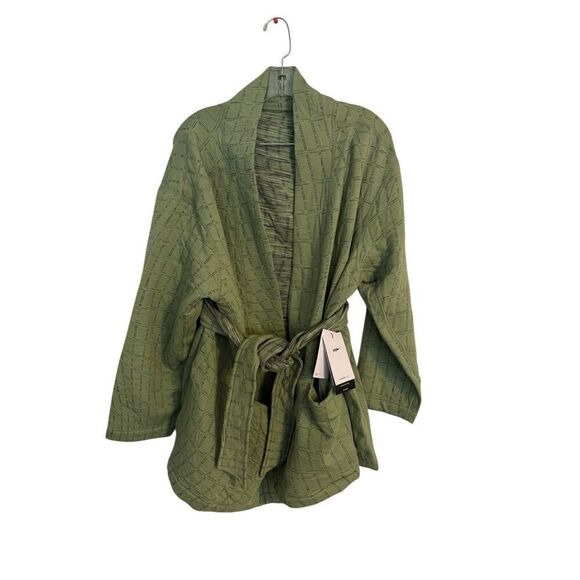 Brand New Nike ThermaFIT Oversized Fit Yoga Training Reversible Green Robe 1X - Picture 3 of 17